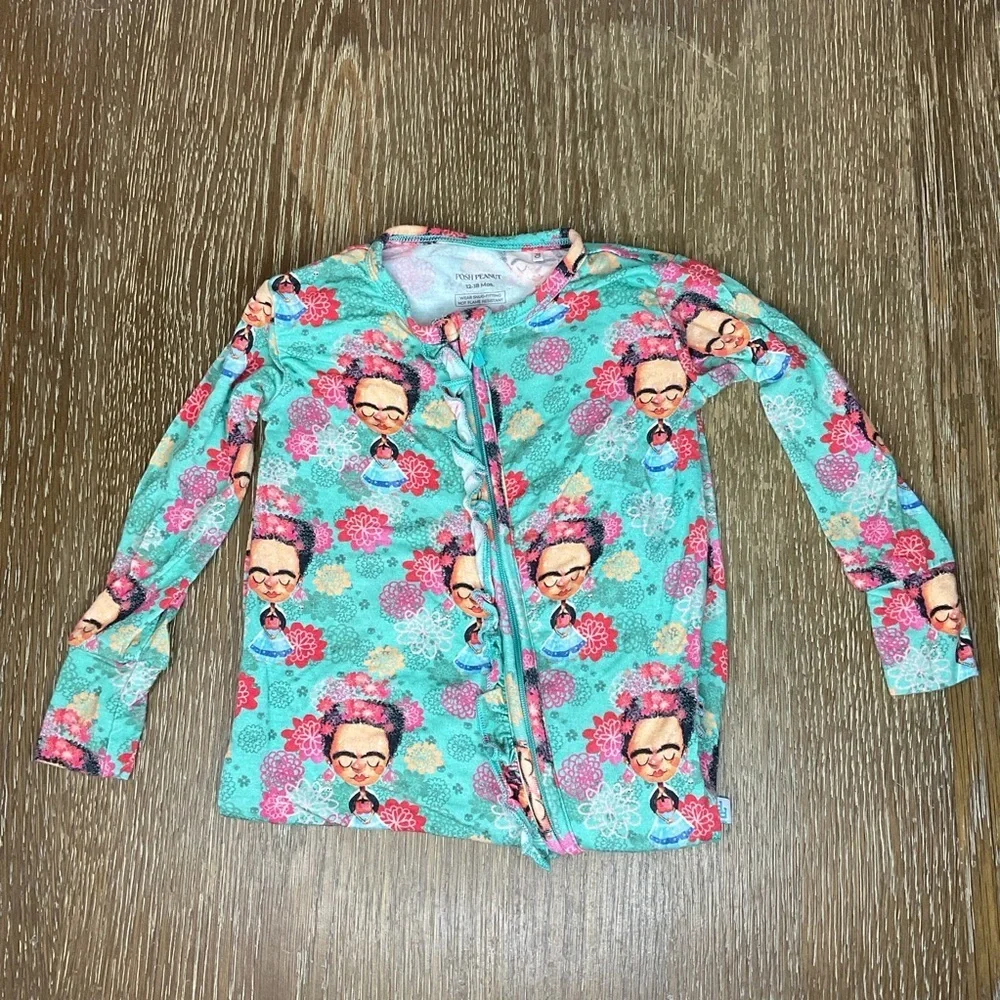 Posh Peanut Frida Onesie 12-18 Months Footie PJS